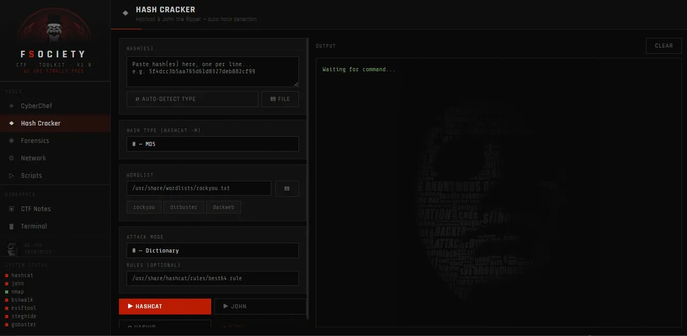 CTF Toolkit screenshot